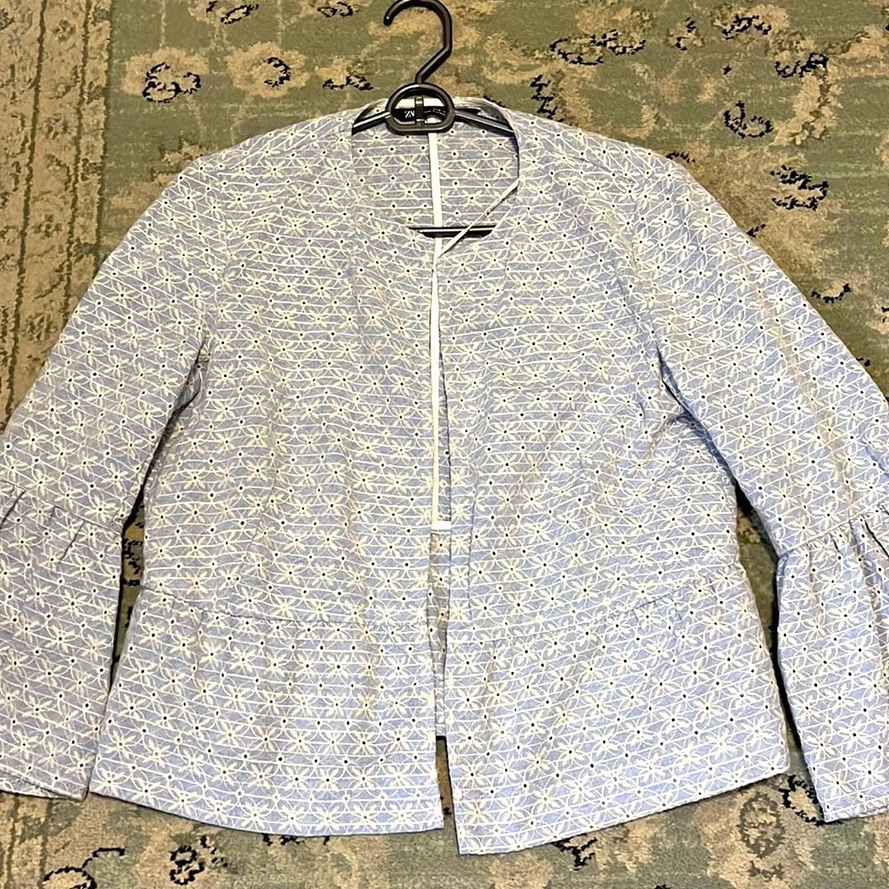 Gorgeous Summer Jacket with flower embroidery- never worn